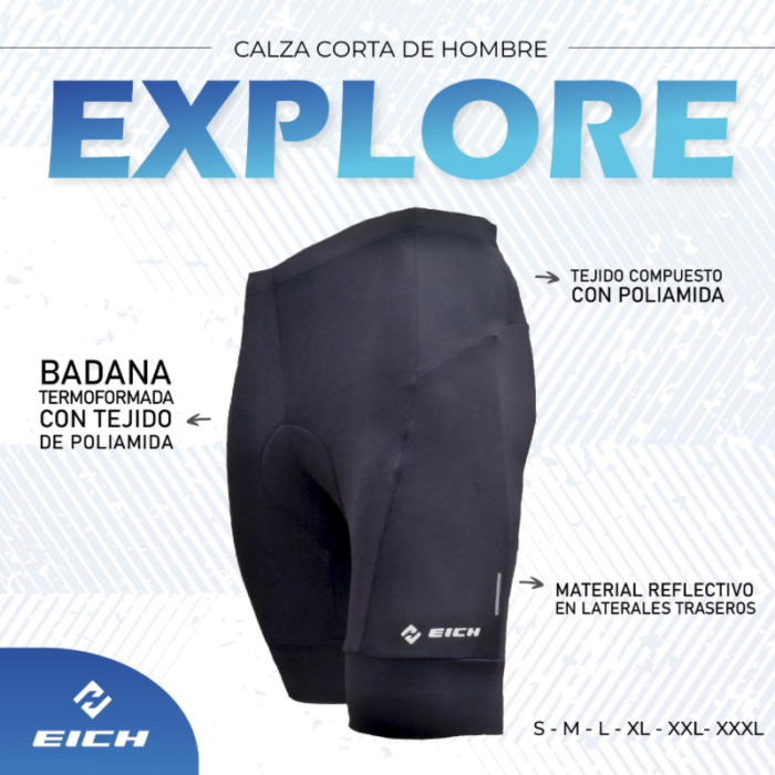 9901C7EC-ACD6-4F13-BE2A-804C55447EE3 Calza ciclismo hombre EICH Explore - Imagen 1