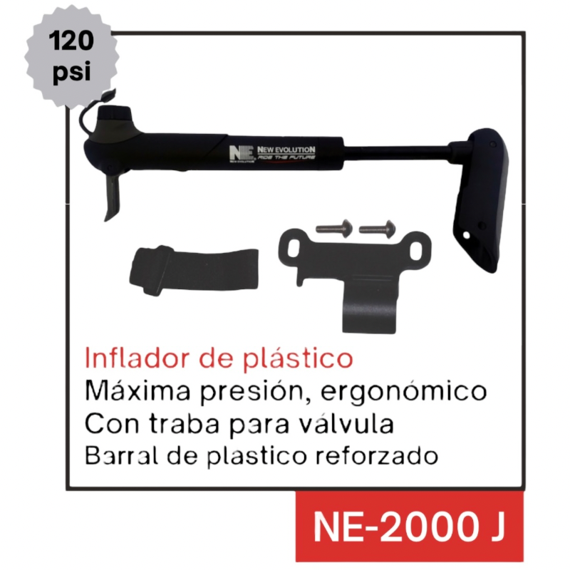 AF3CF51E-03C8-4064-A6A0-4E92A2B662ED Inflador de mano New Evolution 2000J - Imagen 1