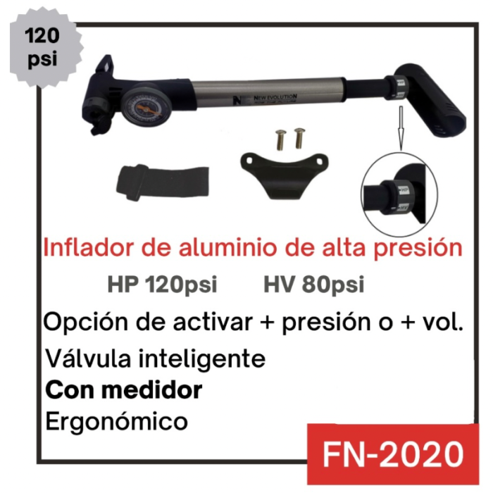 Inflador de mano New Evolution 2020