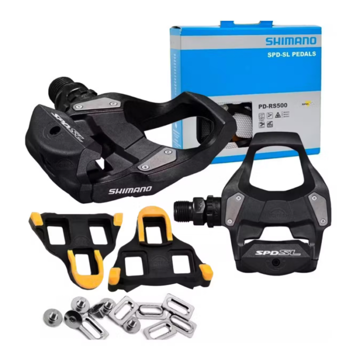 66BDA418-FCFB-43B3-9FFF-84E886459244 Pedal con trabas de ruta Shimano RS500 - Imagen 1