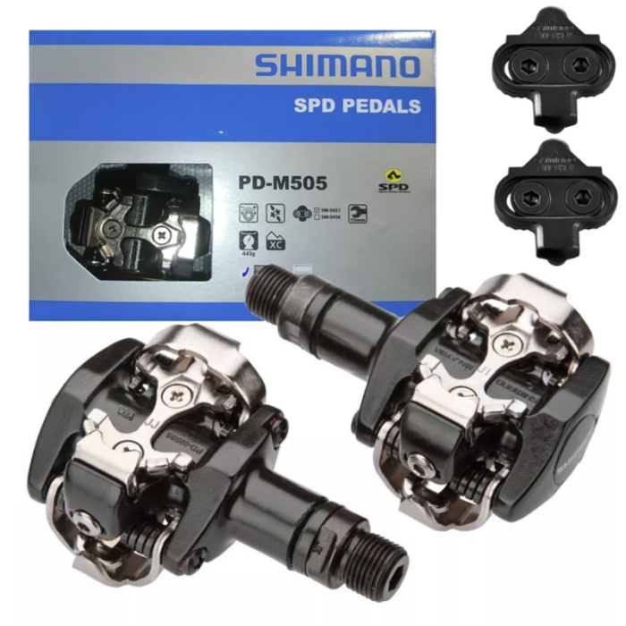 67B894D6-3DC3-44B3-9F40-00EA3DD0C889 Pedal con trabas de MTB Shimano M505 - Imagen 1