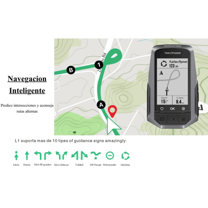 Plantilla 800x800 Ciclo computadora Navihood L1 GPS - Imagen 3