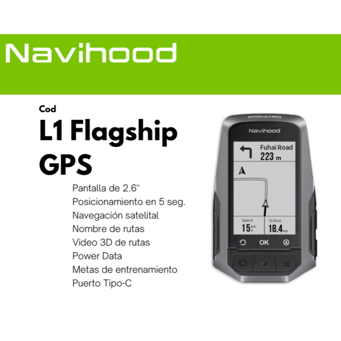 Ciclo computadora Navihood L1 GPS
