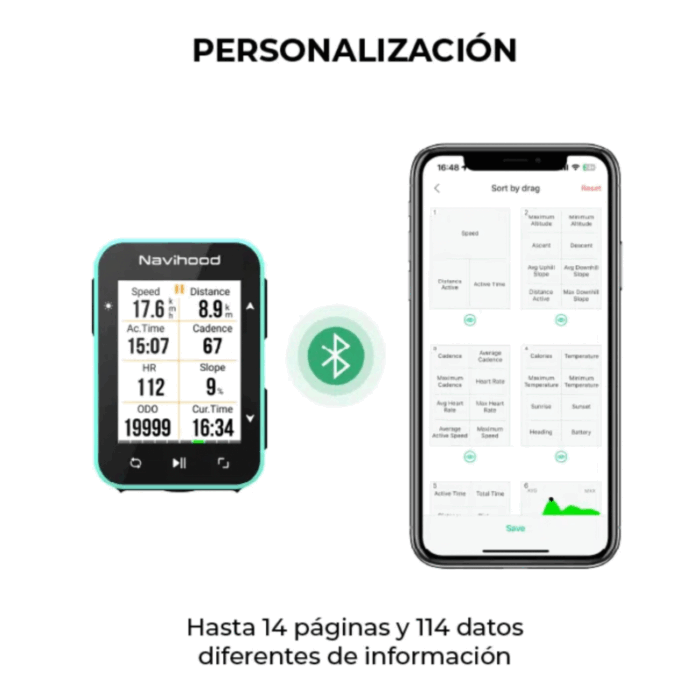 Plantilla 800x800 Ciclo computadora Navihood L2 GPS - Imagen 4